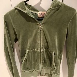 Juicy Couture Winter Green Zip Hooded Jacket